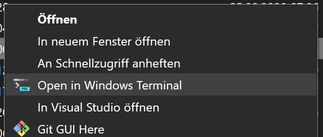 Open in Windows Terminal